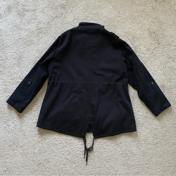 Molly & Isadora ~ Black Fullzip Jacket ~ Lined ~ Snap Pockets ~ Casual ~ Size 1X - Picture 2 of 8